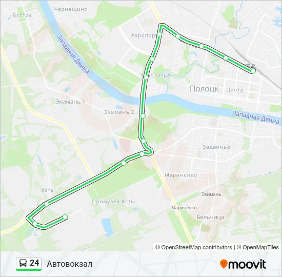 24 Bus Line Map