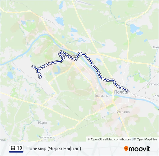 10 Bus Line Map