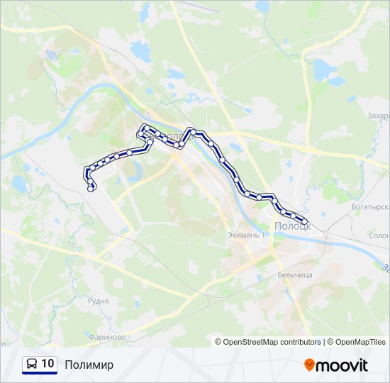 10 Bus Line Map