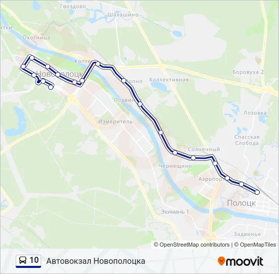 10 Bus Line Map