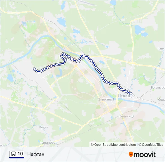 10 Bus Line Map