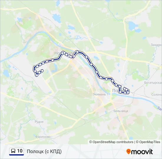 10 Bus Line Map