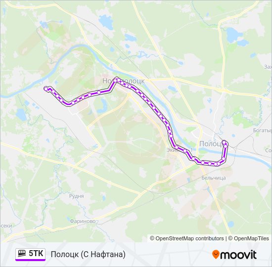 Фуникулер 5ТК: карта маршрута