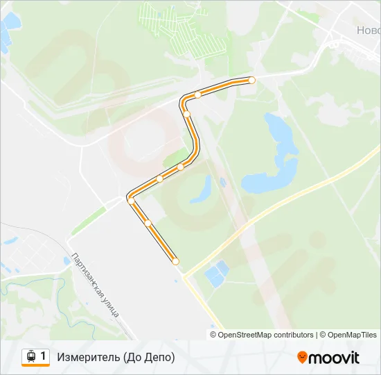1 Light Rail Line Map