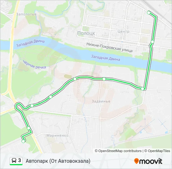 3 Bus Line Map