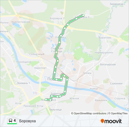 4 Bus Line Map