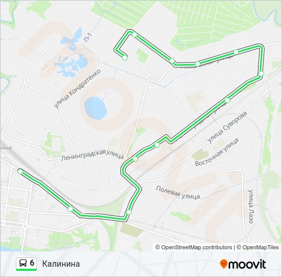 6 Bus Line Map