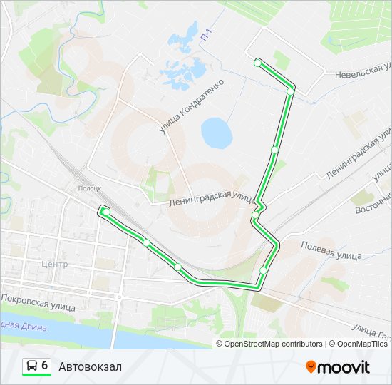 6 Bus Line Map