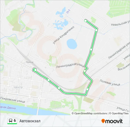 6 Bus Line Map