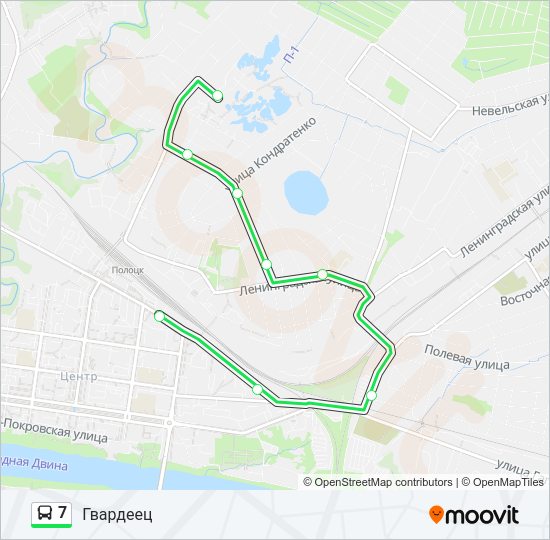 Автобус 7: карта маршрута