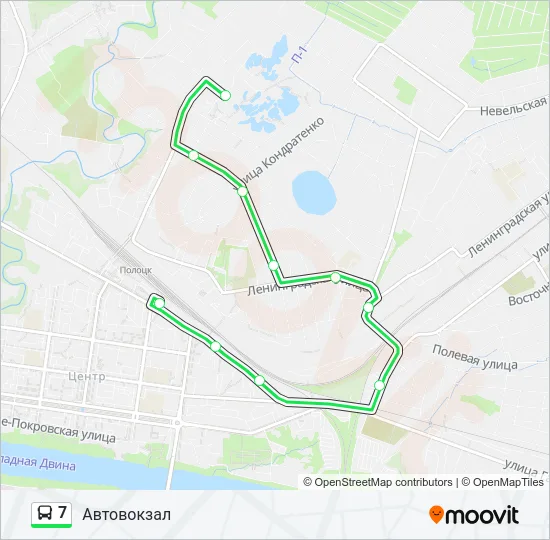 7 Bus Line Map
