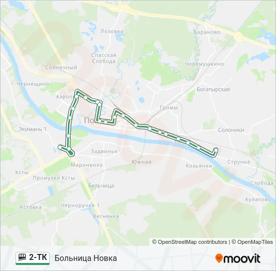 2-ТК Funicular Line Map