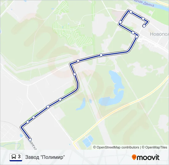 3 Bus Line Map