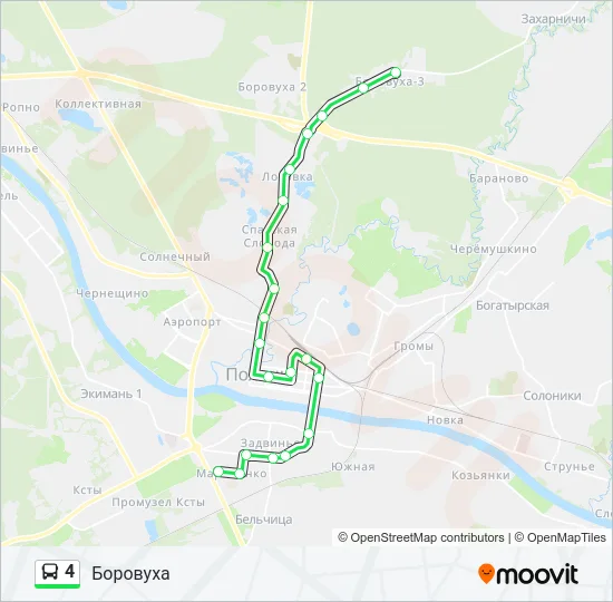 4 Bus Line Map