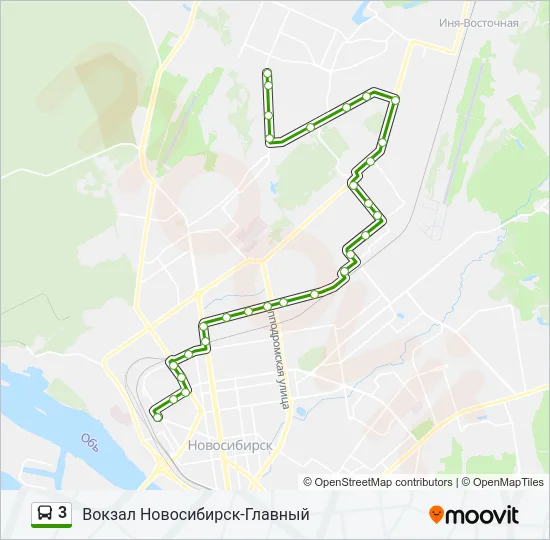 3 Bus Line Map