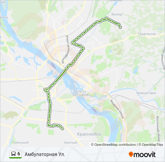 6 Bus Line Map