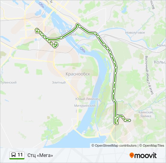 Маршрут автобуса 11 муром с остановками на карте