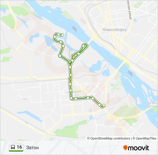 16 Bus Line Map