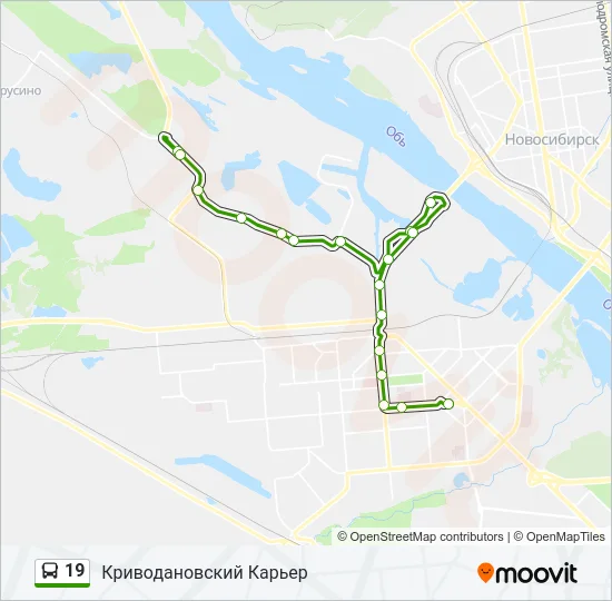 19 Bus Line Map