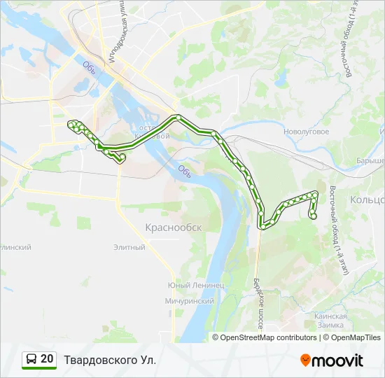 20 Bus Line Map