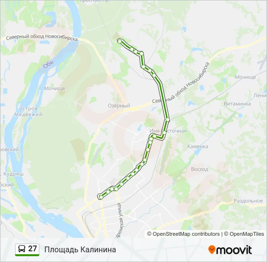 27 Bus Line Map