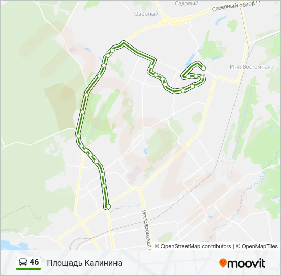 46 Bus Line Map