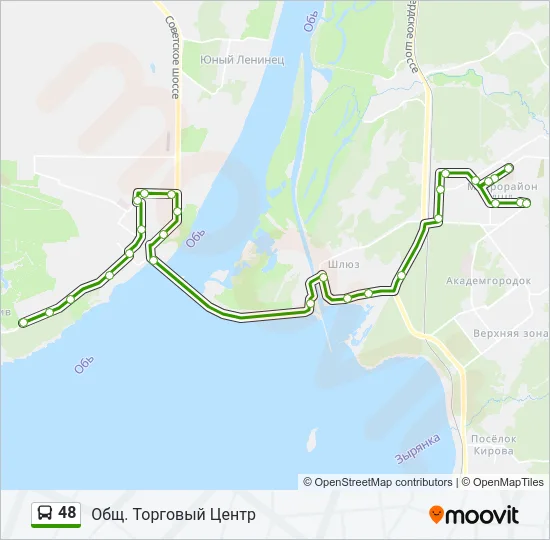 48 Bus Line Map