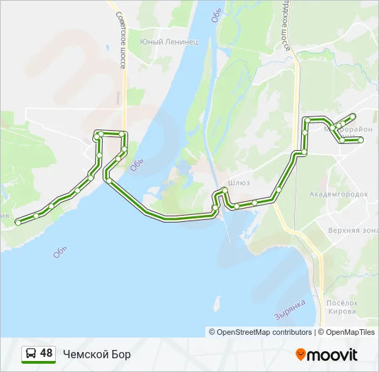 48 Bus Line Map