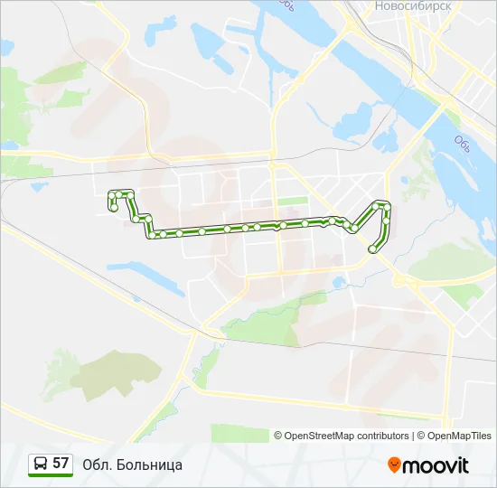 57 Bus Line Map