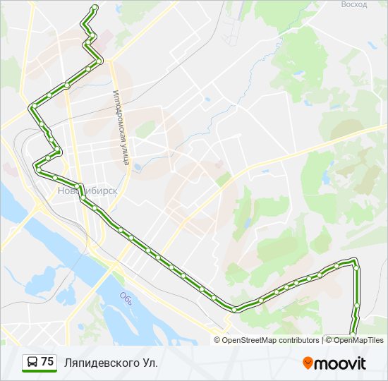 Маршрутка 75 краснодар схема