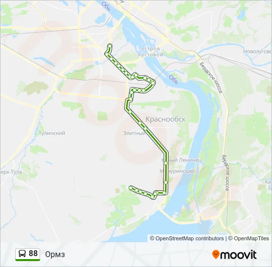 88 Bus Line Map