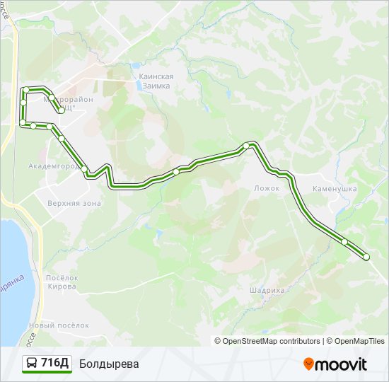 716Д bus Line Map