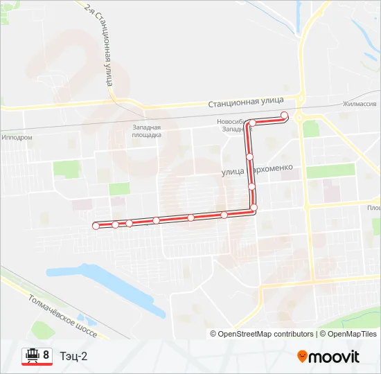 8 Tram Line Map