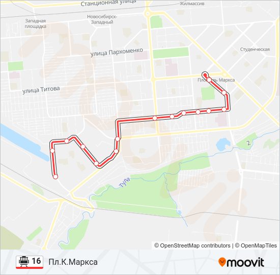 Схема 16 маршрутки