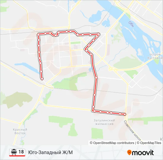 18 Tram Line Map
