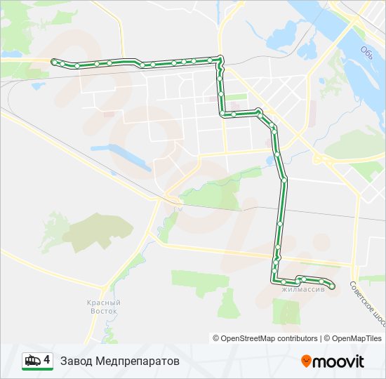 4 Trolleybus Line Map