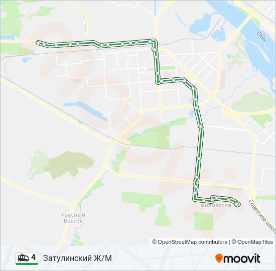 4 Trolleybus Line Map