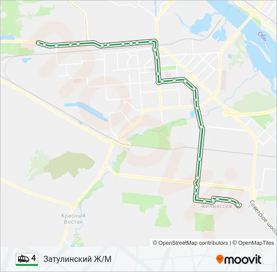 4 Trolleybus Line Map