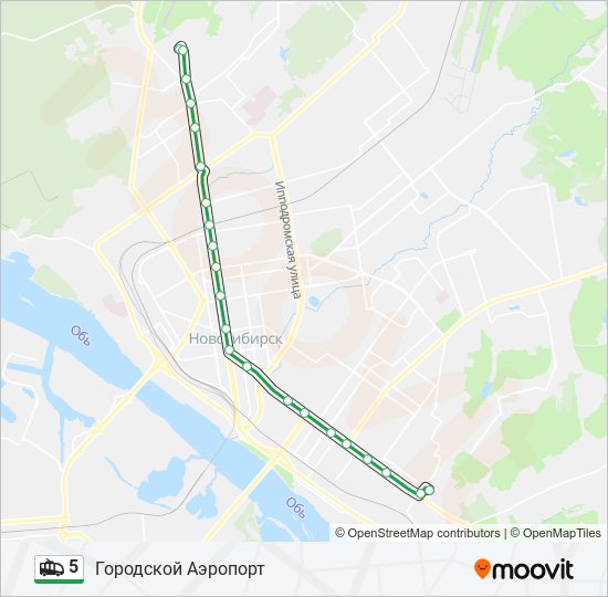 5 Trolleybus Line Map