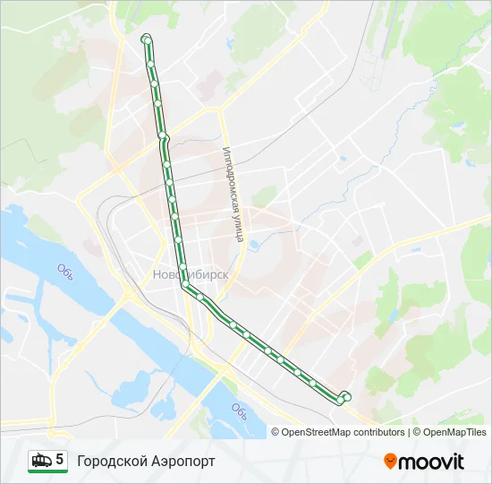 5 Trolleybus Line Map