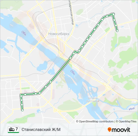 7 Trolleybus Line Map