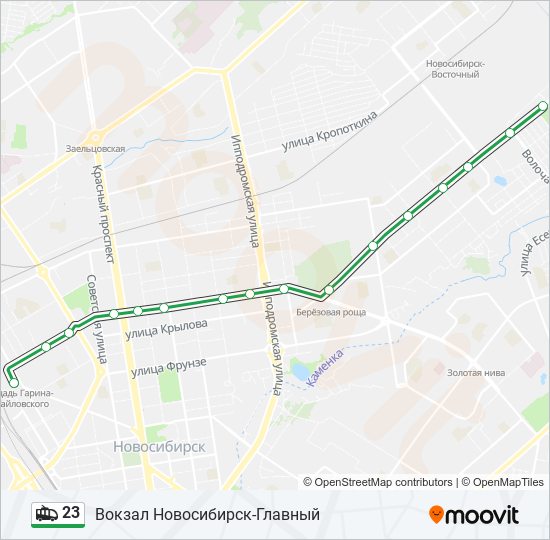 Карта троллейбусов новосибирск