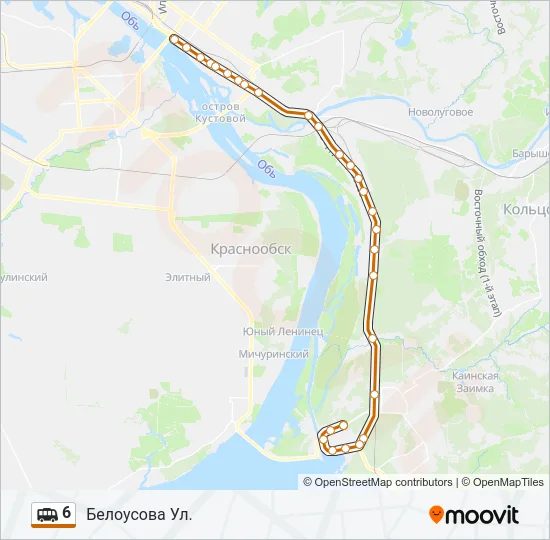 6 Shuttle Line Map