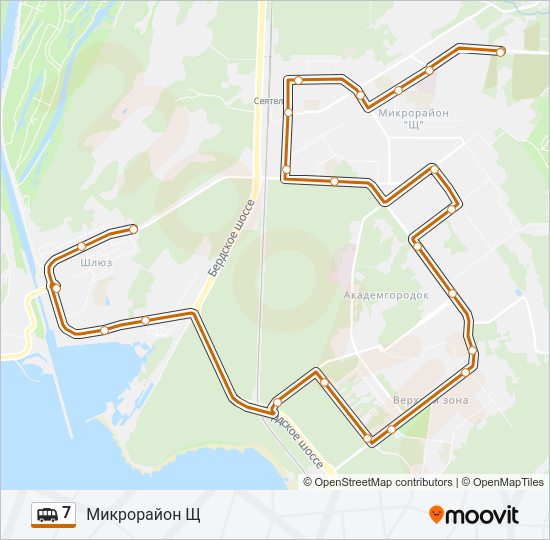 7 Shuttle Line Map