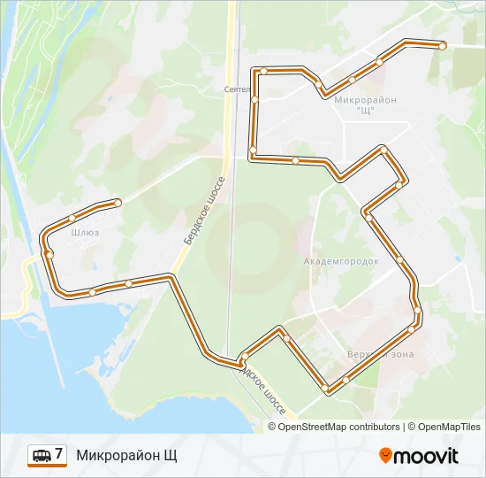 Маршрутка 7: карта маршрута