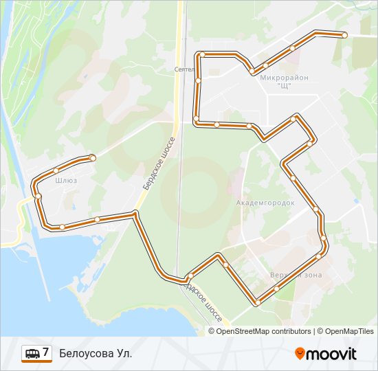 Маршрутка 7: карта маршрута