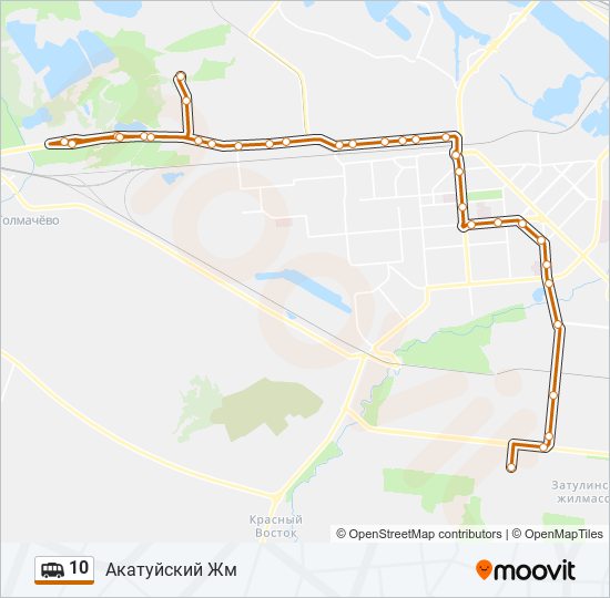 Маршрут 10: Расписание, Карты И Остановки - Акатуйский Жм (Обновлено)