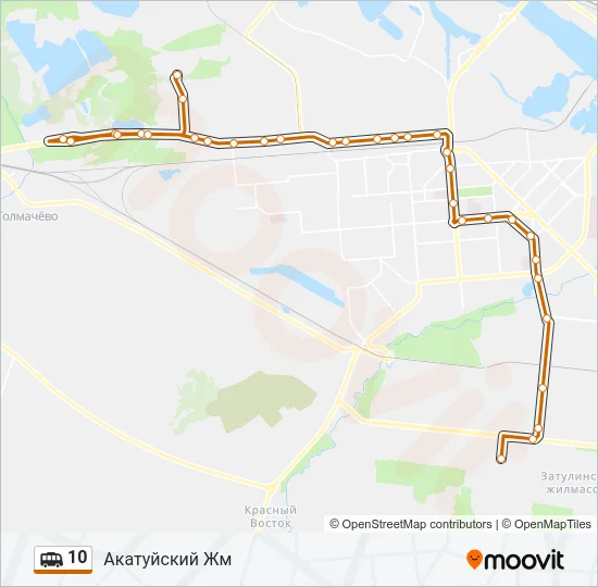 10 Shuttle Line Map