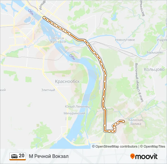 20 Shuttle Line Map