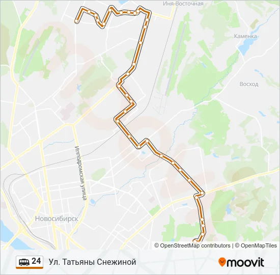24 Shuttle Line Map